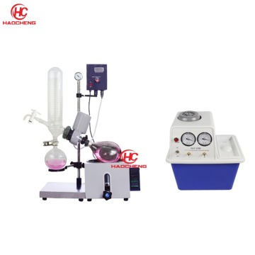 Free shipping,Factory Sale 1L 2L Manual Lift Rotary Evaporator with Vacuum Pump