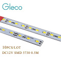 10pcs Super Bright DC12V LED Bar Light 5730 Hard Strip Bar light SMD 5730 5630 50cm 36 led Aluminum Led Strip light For Cabinet