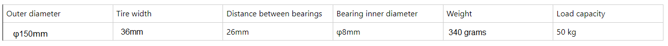 Exceptional 6 inches Aluminum Alloy Front Wheels