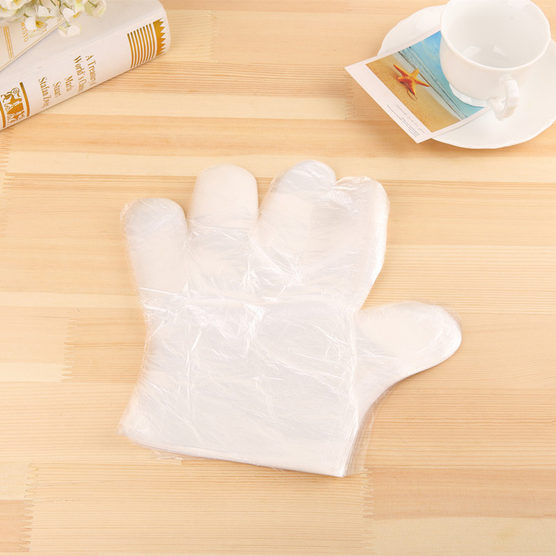 Disposable 100 Pcs Disposable Gloves Food Multi-Purpose Cleaning Transparent Safety Gloves Sanitary Gloves For Cooking Cleaning
