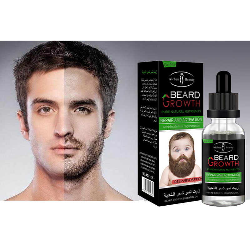 2pcs Natural Organic Beard Oil Balsam Wax Hair Loss Conditioner For Fast Beard Growth Essence Hair Tonic Gentlemen Beard Care