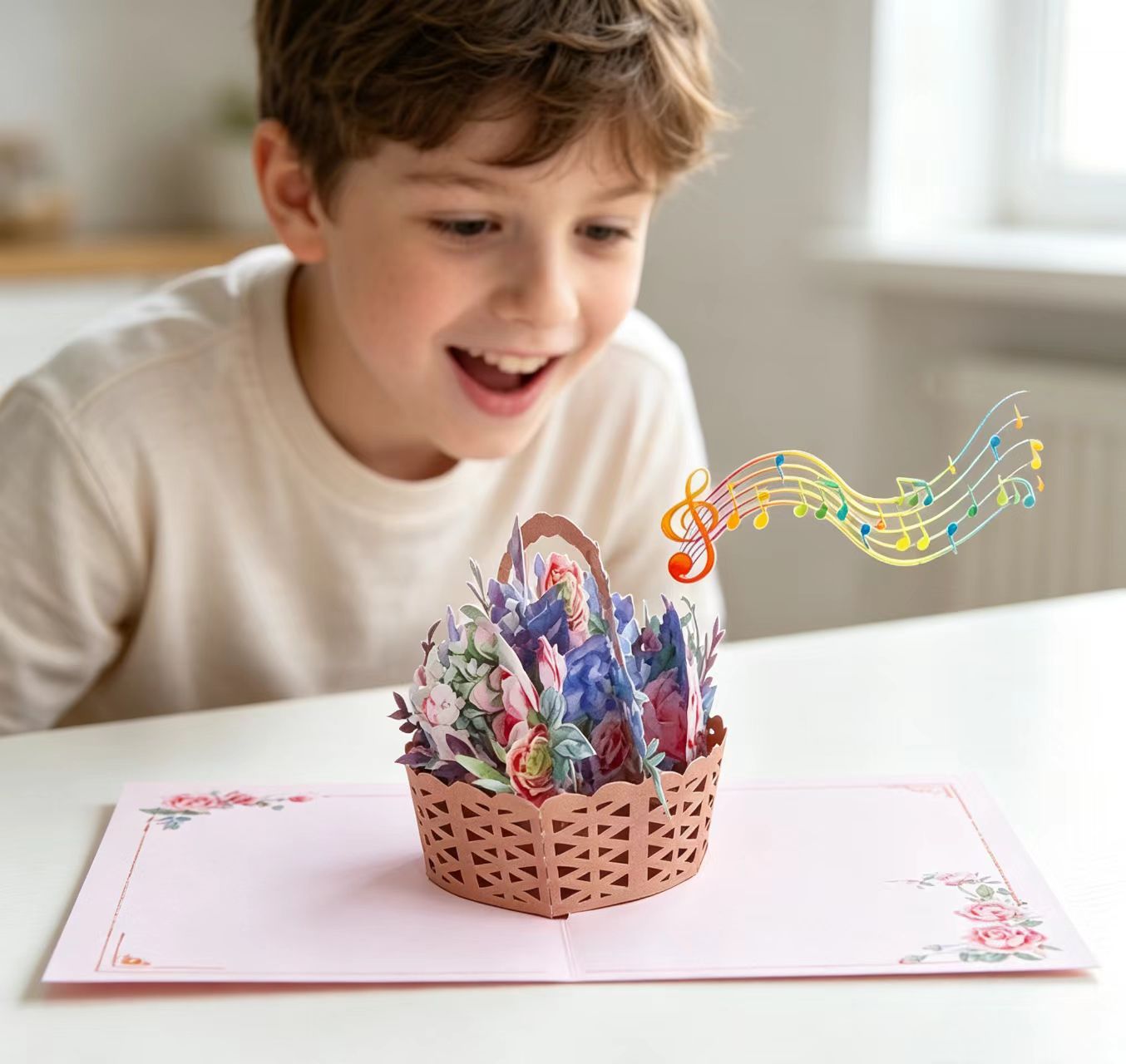 Pop up 3d flower cards