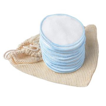 10pcs Reusable Cotton Makeup Remover Pads Soft Bamboo Rounds With Laundry Bag For Cleansing Face Makeup remover Accessories