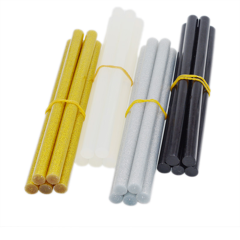 20Pcs 11mm*200mm Hot Melt Glue Sticks For Glue Gun Craft Phone Case Repair Accessories Adhesive 11mm Stick Clear Black 4Colours