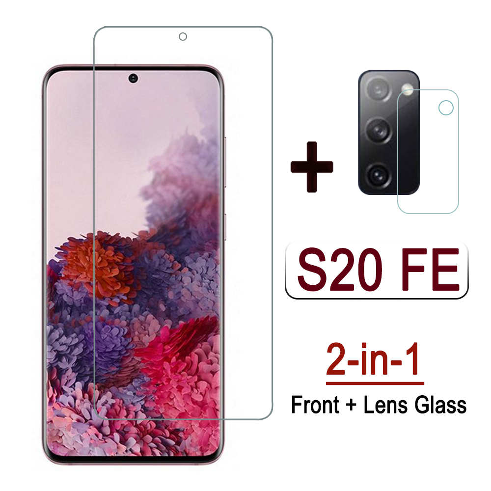 2 in 1 Glass For Samsung S20 FE 5G 2020 Tempered Glass Camera Lens Protective Film For Samsung S20 Fan Edition Screen Protector