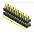 1.00mm(.039") Male Pin Strip Header Dual Row Dual Plastic SMT 180 deg