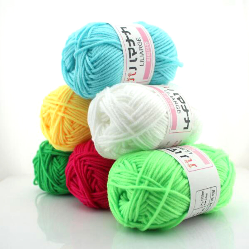 25g Milk Cotton Yarn Comfortable Wool Blended Yarn Apparel Sewing Yarn Hand Knitting Scarf Hat Yarn crochet knitting yarn