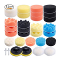 31Pcs Car Foam Drill Polishing Pad Kit for Car Polisher + M10 Drill adapters 3 Inch Sealing Glaze Waxing Buffing Pads Set