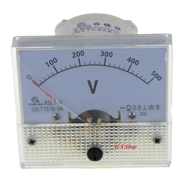 85L1-V Analogue AC Voltage Needle Panel Meter Voltmeter 85L1- 500V