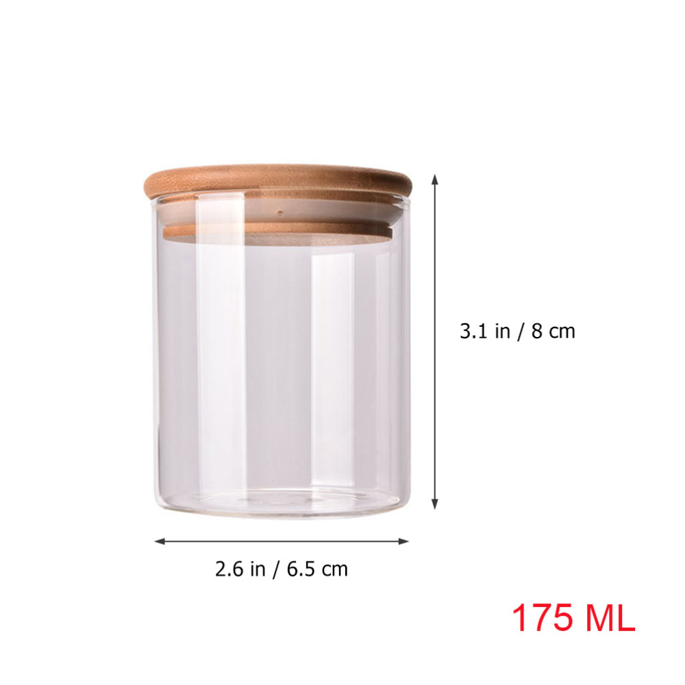 Glass Jars Sealed Cans with Cover Kitchen Food Storage Bottles Spice Jars Mason Spice Cans Storage Tea Box Kitchen Storage Can