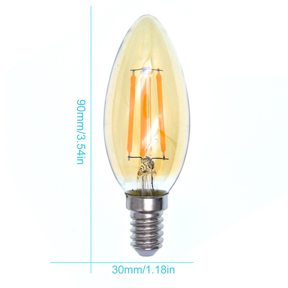 E14 LED Candle Bulb Retro Edison Lamp Filament Candle Lamp Light 2w 4w 6w Globe Chandelier Lighting Home Decor Light