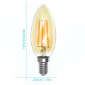 E14 LED Candle Bulb Retro Edison Lamp Filament Candle Lamp Light 2w 4w 6w Globe Chandelier Lighting Home Decor Light