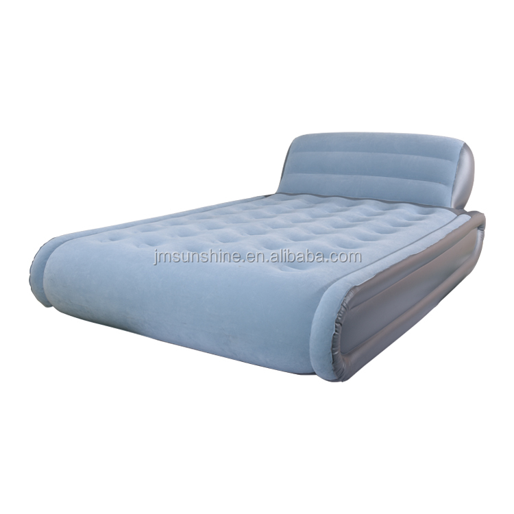 PVC Flocking Deluxe Queen Size Inflatable Air Bed