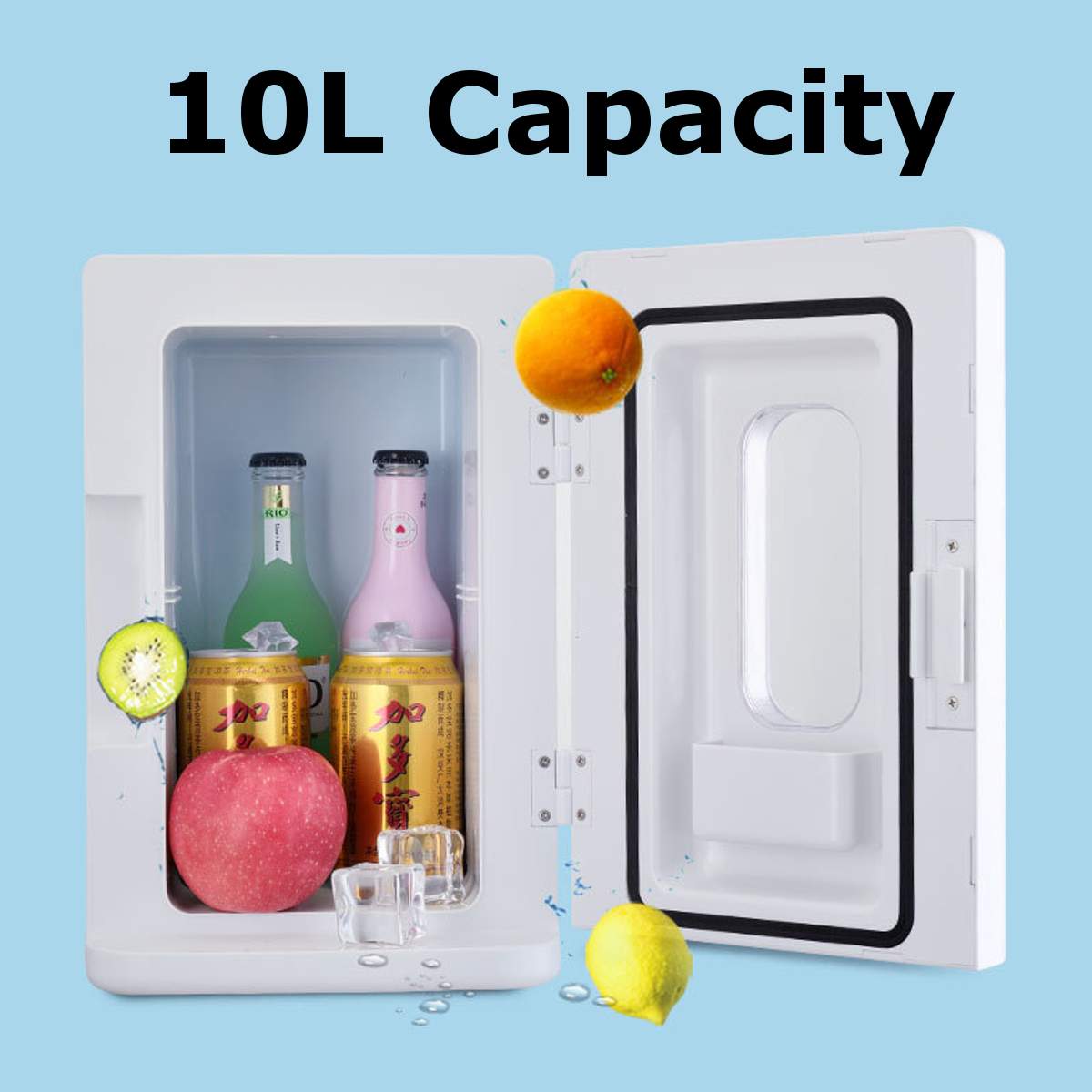 10L 220V Car Refrigerator Automoble Mini Fridge Refrigerators Freezer Cooling Box frigobar Food Fruit Storage Fridge Compressor