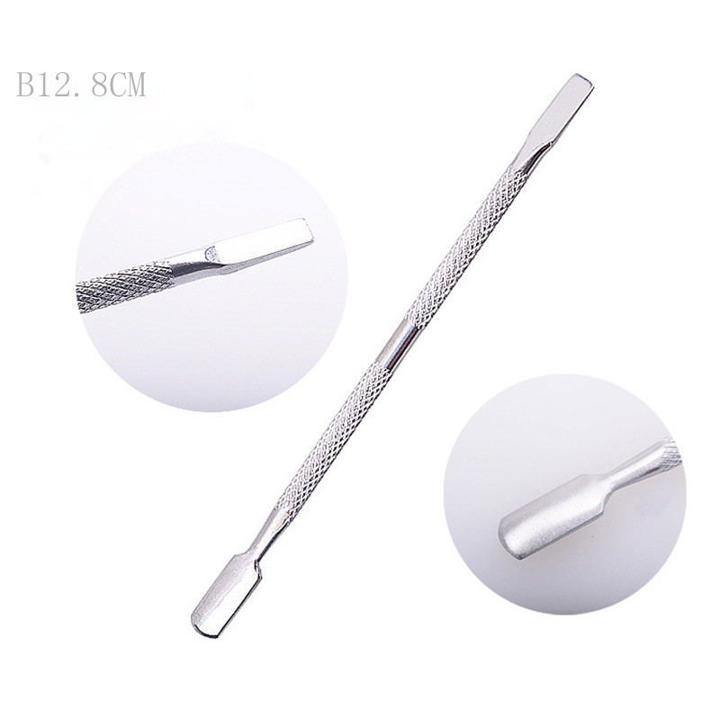 1pc Cuticle Removal Scraper Metal Double- sided professional Remove Dead Skin Nail Cuticle Pusher nail manicure Care tools