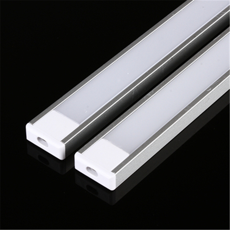 DHL 10-100PCS LED aluminum profile U Style 1M for 5050 5630 led strip,milky/transparent cover for aluminum channel