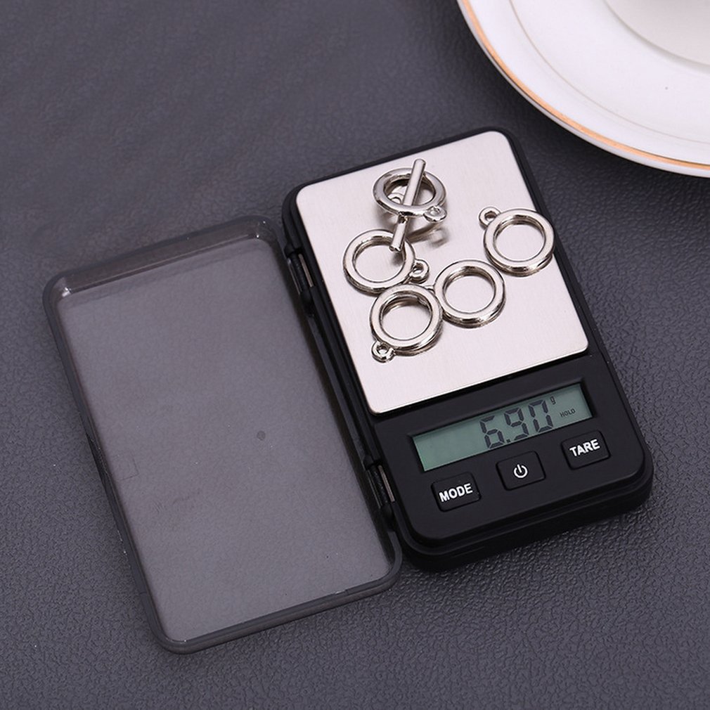 Pocket Scale Jewelry Weigh Scale High Precision Portable LED Screen Scale USB Charging Weight Balance Tool 100g/0.01g