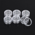 100Pcs Cosmetic Jar 3/5g Small Empty Cosmetic Refillable Bottles Plastic Eyeshadow Makeup Face Cream Jar Pot Container