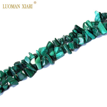 Fine AAA 100% Natural Gravel Shape Malachite 5-8 mm Natural Stone Beads For Jewelry Making Diy Bracelet Necklace Strand 34''