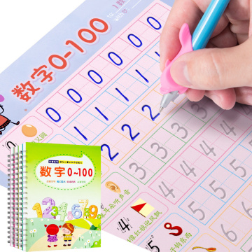 New 6 Books/set Reusable Children's Copybook For Calligraphy Hand Writing Practice Word Book For Kids Baby Art Book libros Toy