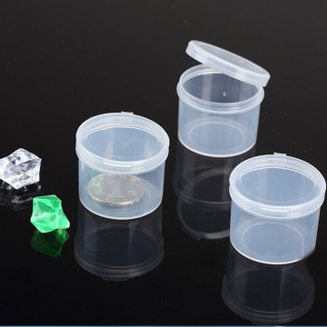 5PCS Plastic Small Round Clear Lid Pill Storage Box Case Coin Collecting Capsules Transparent Holders 3.4*2.7CM NEW