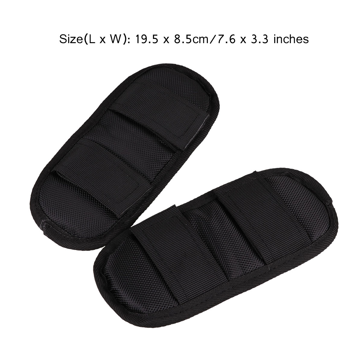 2 Durable Oxford Fabric Shoulder Pads Non Slip Anti Shock Strap Cushions Hook and Loop Fastener Shoulder Mats for Bags Backpacks