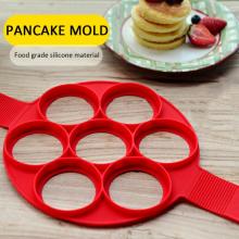 Non-stick Silicone Egg Mold Cooking Tool Pancake Machine Ring Kitchen Baking Omelet Mold Accessories Heart-shaped