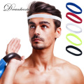 1 Pc Colored Sports Sweat Headbands Fitness Running Football Women Men Anti-slip Rubber Yoga Hair Band Elastic Sweatbands