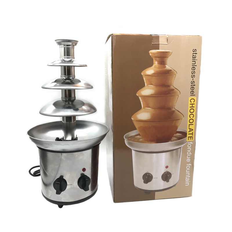 4th Floor Chocolate Fountain Waterfall Fondue Pulverizer Self-contained Heating DIY Household Wedding Party