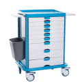 Six drawers ABS drug delivery cart