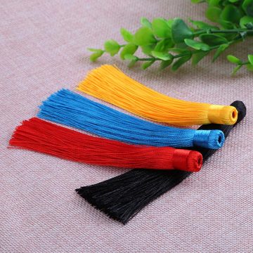 12PCS 12cm Mixed Cotton Silk Tassels Satin Tassels craft tassels fringe for curtain for DIY Jewelry Making Findings Materials