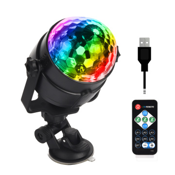 Stage Light 5V USD Projector Disco Light Ball Lighting for Car Home Wedding Outdoor Party with Remote Ajustable Base 5V USB DJ