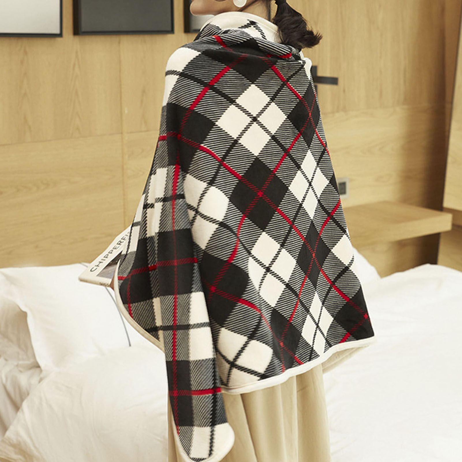 USB Electric Blanket Warm Heated Shawl Smart Adjustable Warmer Carpet Electric Mattress Wearable Soft Heating Blanket