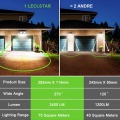 268 LED Solar Street Light For Home Garage Garden Light Solar Powered Wall Street Lamp with Motion Sensor Solar Light Waterproof