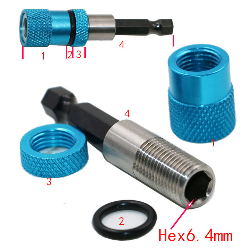 1/4Inch Quick Release Magnetic Drill Screw Hex Shank Drywall Screw Bit Holder Handle Screwdriver Bit Long Extention Holder tools