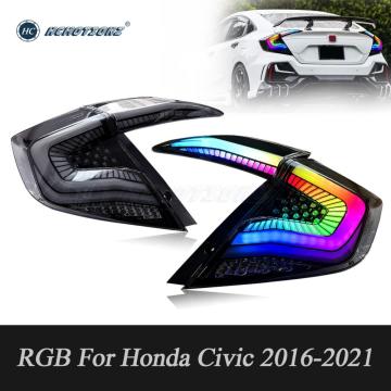 HCMOTIONZ RGB Taillights For Honda Civic 2016-2021