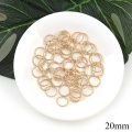 20mm 50pcs KC gold