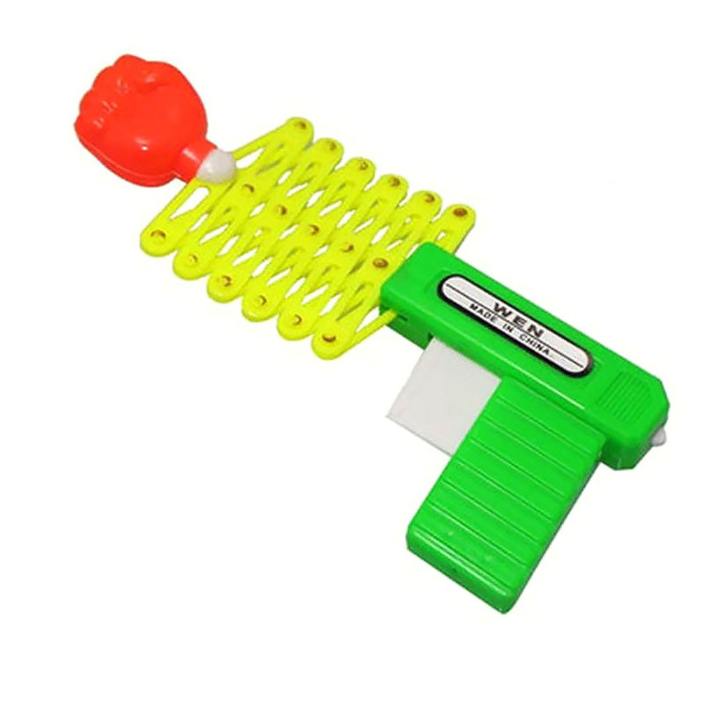 Retractable Fist Shooter Trick Toy Gun Funny Child Kids Plastic Party Festival Gift Classic Elastic Telescopic Fist