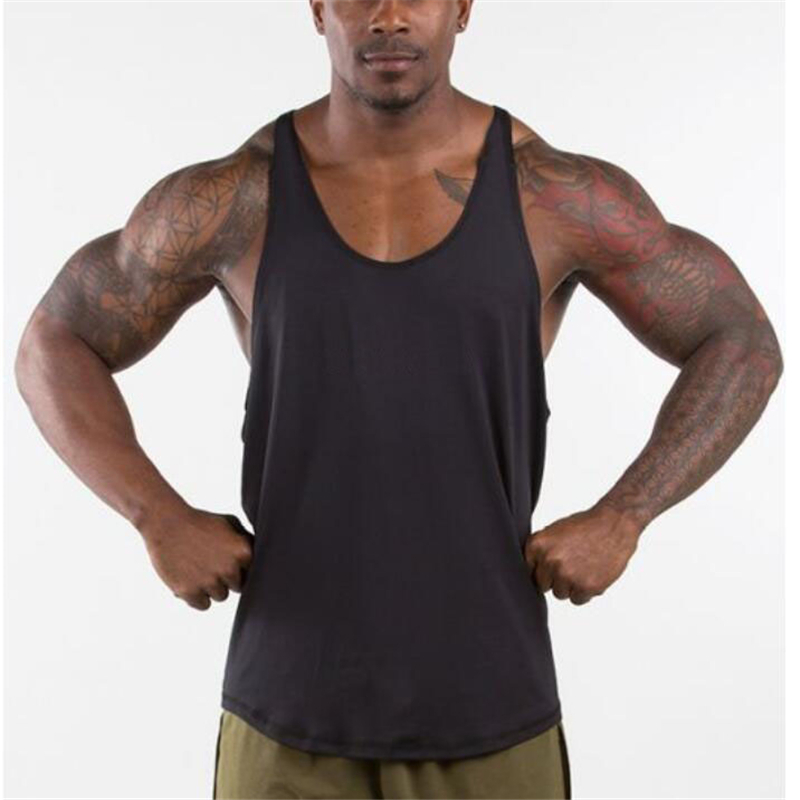 Fitness Tank Tops Men Muscle Sleeveless Tanktop Workout singlets funny shirt gym Clothing Bodybuilding Stringer vest