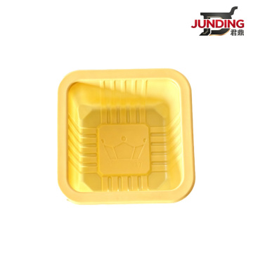 Golden PP Recyclable Square Mooncake Tray