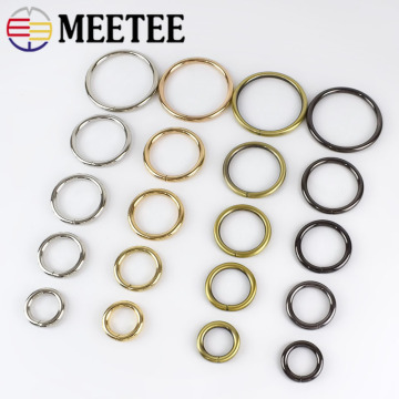 5/10pcs Meetee 16-50mm Metal D O Rings Buckles Dog Collar Clasp Clips Buckle Bag Strap Belt Clothes Hat Parts Accessories H2-1