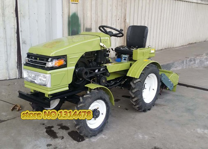 Good Sale 15HP Small Four Wheel Farm Tractor Cultivator Seeding Machine 154