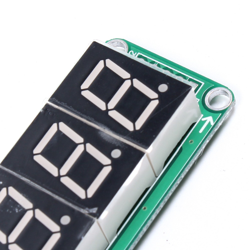 74HC595 Static Driving a 3 Segment Digital Display Module Seamless Can Series 0.5-inch 3-bright Red