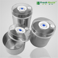 Stainless Steel Food Storage Vacuum Container Canister Fresh Keeping 1300ML 1000ML 700ML Hand Held Sealer Pump Onsale vacuo