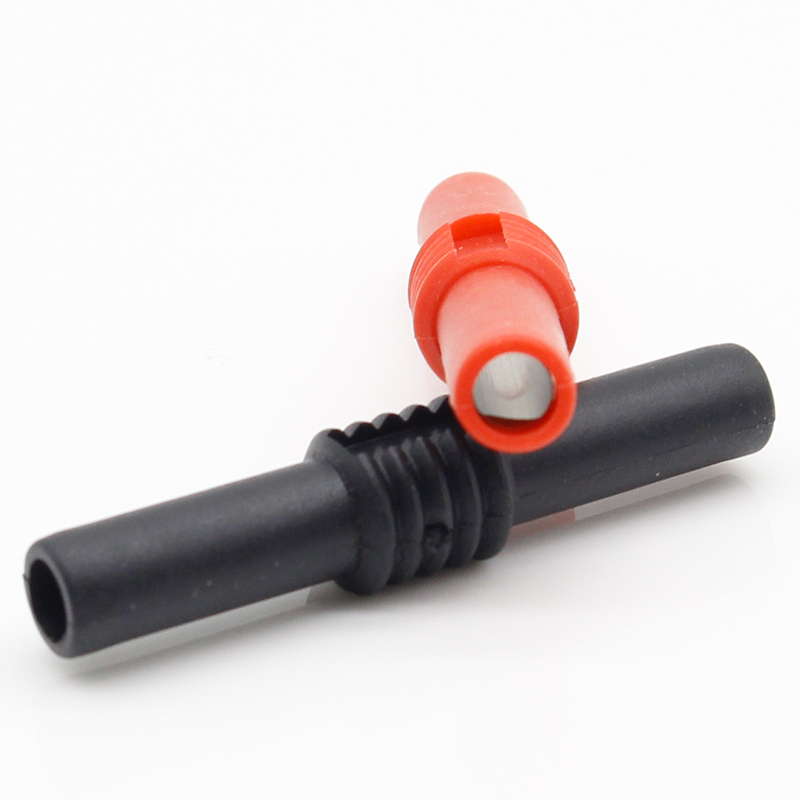 10Pcs Insulated Red and Black 4mm Female to Female Banana Jack Adapter Connector