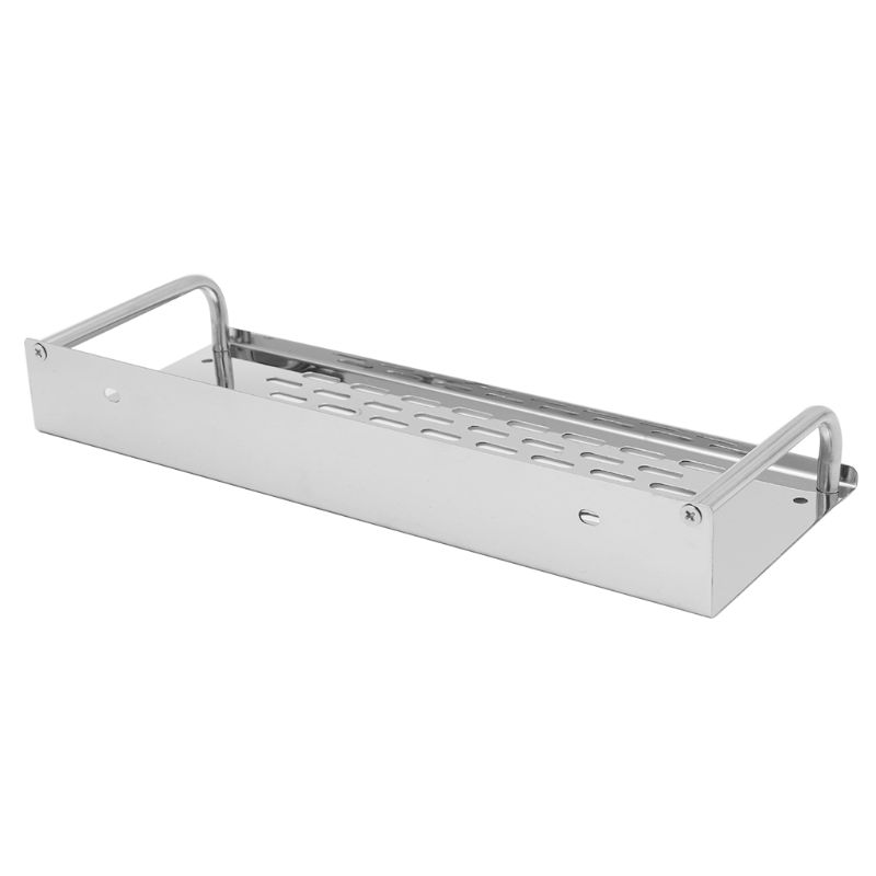 Stainless Steel Kitchen Bathroom Shelf Wall-mounted Storage Rack Single Layer