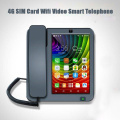 3G 4G SIM Card Android Smart Fixed Phone Touch Screen Video Call Telephone With Wifi Recording For Home Business Landline Phones