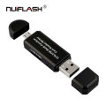 New arrival Card Reader OTG USB 2.0 Memory Card Reader pen drive for SD/ TF Card Adapter cardreader with retail package