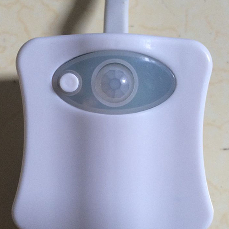Smart Bathroom Toilet Nightlight LED Body Motion Activated On/Off Seat Sensor Lamp 8 multicolour Toilet lamp hot