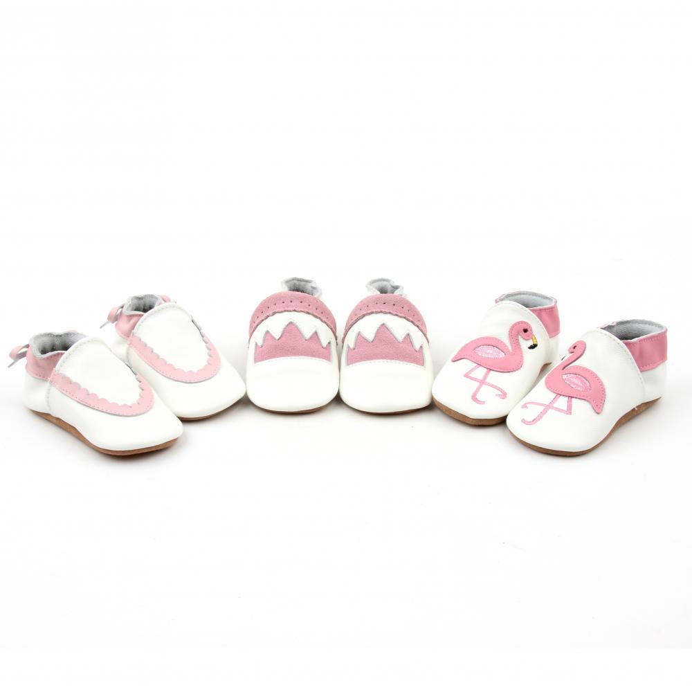 Fancy Comfortable Newborn Baby Girl Soft Leather Shoes